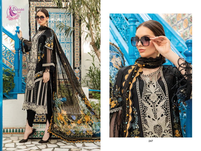 Maria B Vol 4 By Dinsaa Cotton Embroidery Pakistani Suits Wholesale Shop In Surat
